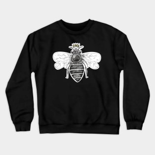 Queen Bee sticker-Minimalistic designs-Insect stickers- Cute Insects-Cute Stickers Crewneck Sweatshirt